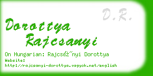 dorottya rajcsanyi business card